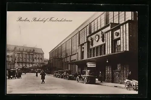 AK Berlin, Bahnhof Friedrichstrasse