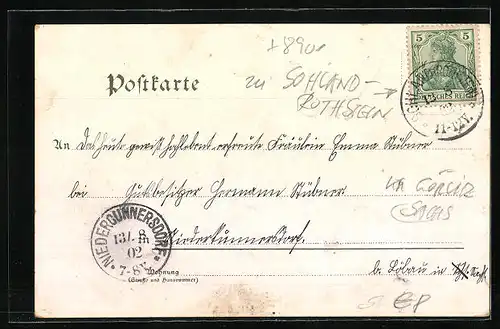 AK Rothstein, Ortspartie mit Kirche