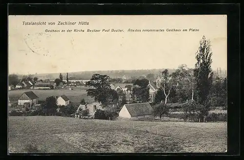 AK Zechliner Hütte, Totalansicht vom Berg aus