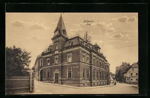 AK Rosswein, Strassenpartie mit Post