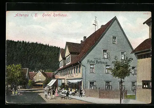 AK Altenau i. H., Hotel Rathaus