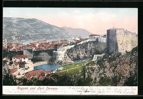 AK Ragusa, Ortsansicht und Fort Lorenzo