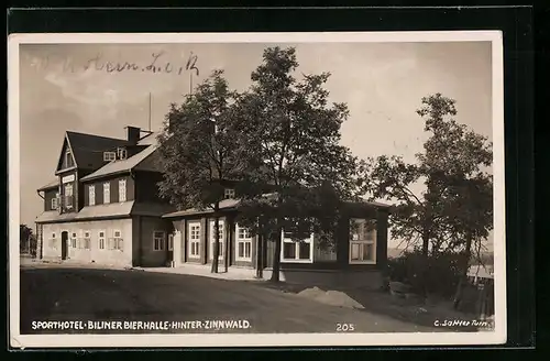 AK Hinter-Zinnwald, Sporthotel Biliner Bierhalle