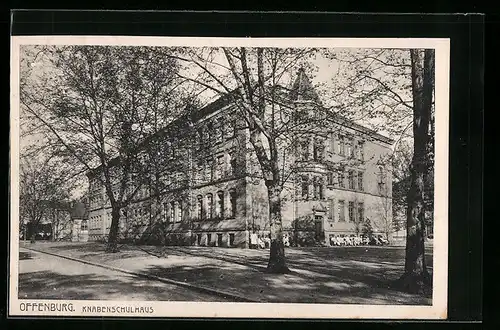 AK Offenburg, Ansicht vom Knabenschulhaus