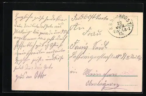 AK Plattling, Stadtplatz, Kirche, Laterne