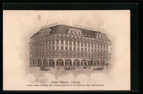 Künstler-AK Leipzig, Hotel Astoria