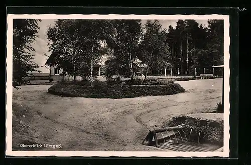 AK Obercrinitz, Partie im Gebirgsdorf