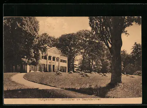 AK Hofgeismar, Schlösschen am Gesundbrunnen