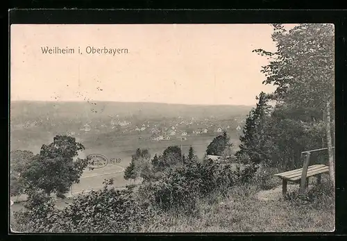 AK Weilheim i. Oberbayern, Panorama