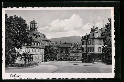 AK Eschwege, Deutsches Haus und Strassenpartie