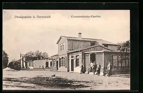 AK Darmstadt, Kommandantur-Kantine auf dem Übungsplatz
