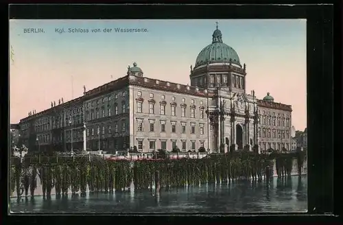 AK Berlin, Königliches Schloss von der Wasserseite