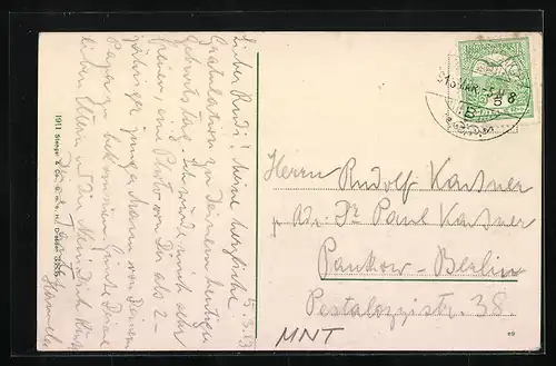 AK Buccari, Ortspartie mit Kindern