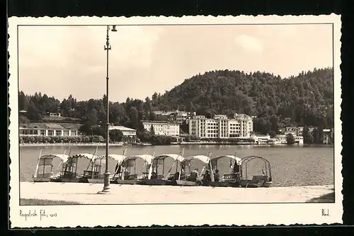 AK Bled / Veldes, Ruderboote am See