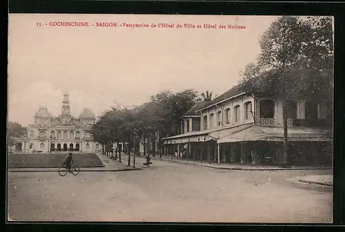 AK Saigon, Perspective de l`Hôtel de Ville et Hôtel des Nations