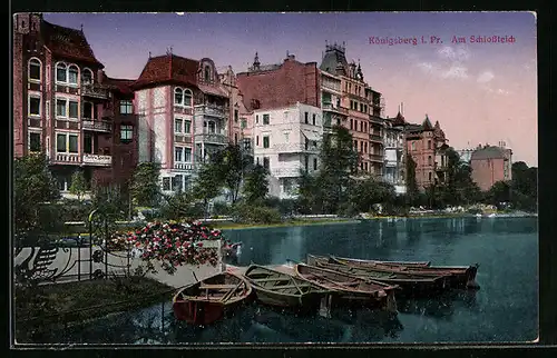 AK Königsberg, Boote am Schlossteich