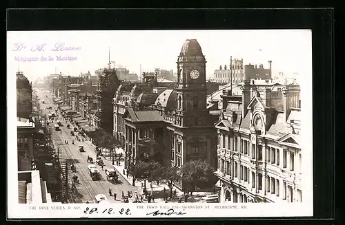 AK Melbourne, Vic., The Town Hall and Swanston St.