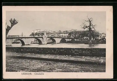AK Uesküb, Citadelle, Partie an der Brücke