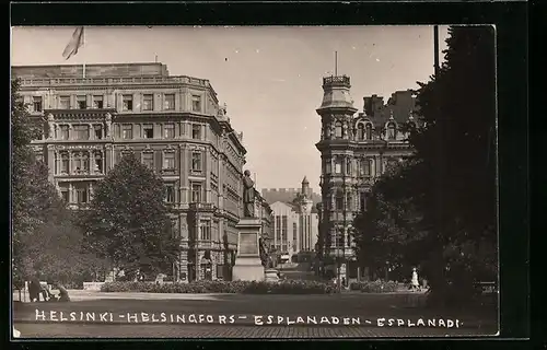 AK Helsiniki, Esplanaden, Denkmal