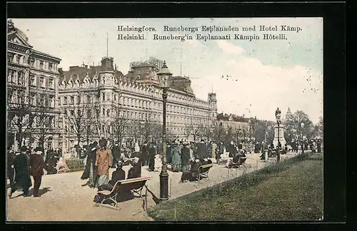 AK Helsinki, Runeberg`in Esplanaati Kämpin Hôtelli
