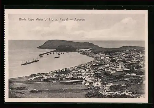 AK Horta /Azores, Birds Eye View of Horta, Fayal