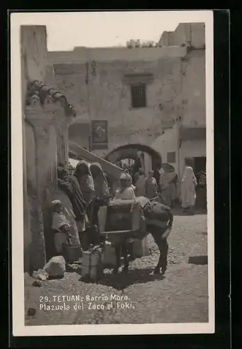 AK Tetuan, Maurischer Stadt-Teil, Marktplatz El-Foki