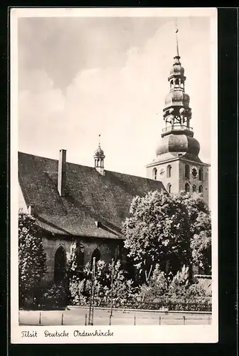 AK Tilsit, Blick zur Deutschen Ordenskirche