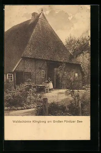 AK Klingberg, Gasthaus Waldschänke am grossen Pönitzer See