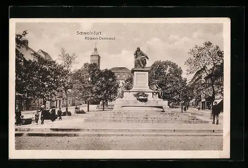 AK Schweinfurt, Das Rückert-Denkmal