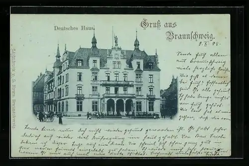 AK Braunschweig, Hotel Deutsches Haus