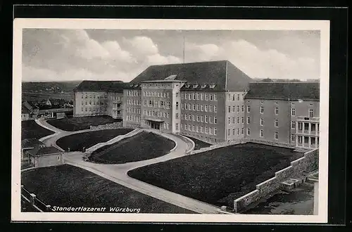 AK Würzburg, Das Standortlazarett aus der Vogelschau