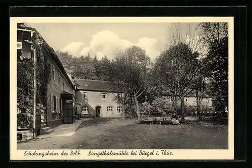 AK Langethalsmühle b. Bürgel i. Thür., Erholungsheim der DAF, Fritz-Sauckel-Heim