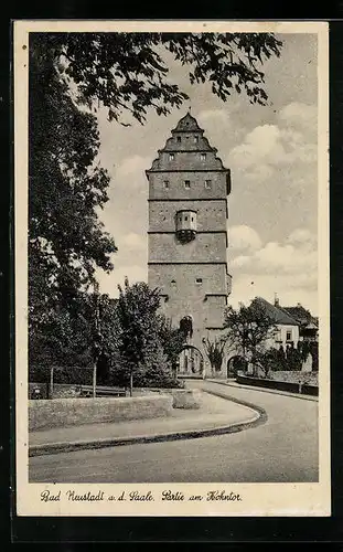 AK Bad Neustadt a. d. Saale, Partie am Hohntor