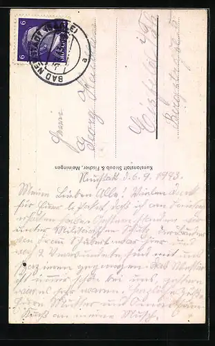 AK Bad Neustadt a. d. Saale, Partie am Hohntor