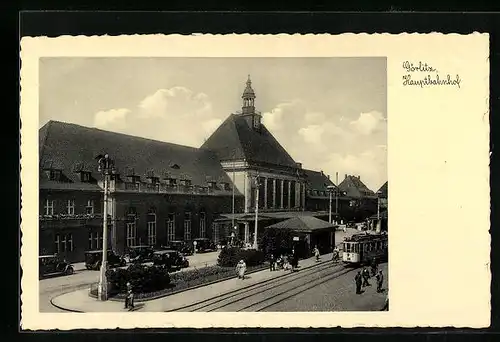 AK Görlitz, Partie am Hauptbahnhof