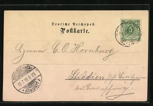 AK Clausthal, Blick zum Römerdenkmal