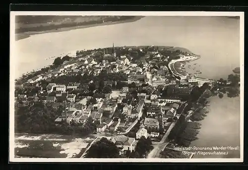 AK Werder an der Havel, Fliegeraufnahme der Stadt