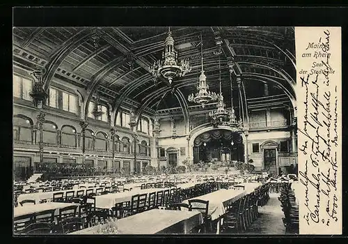 AK Mainz am Rhein, Saal der Stadthalle