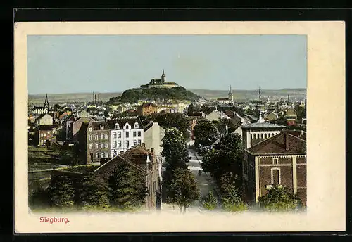 AK Siegburg, Malerischer Blick auf den Ort