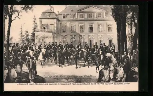 AK Reichshofen, Abmarsch Mac-Mahons nach Wörth