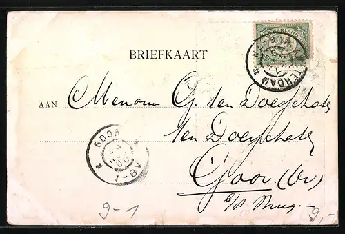 AK Paul Kruger auf einer Veranda