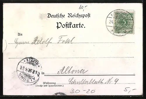 AK Vorpostengefecht bei Bau, 9. April 1848
