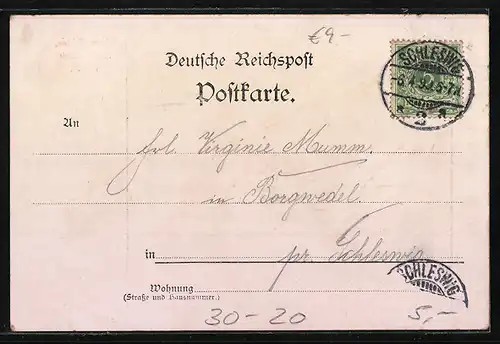 AK Teures Land, du Doppeleiche!, Schlesw.-Holsteinische Jubil.-Postkarte 1848-98, Revolution 1848