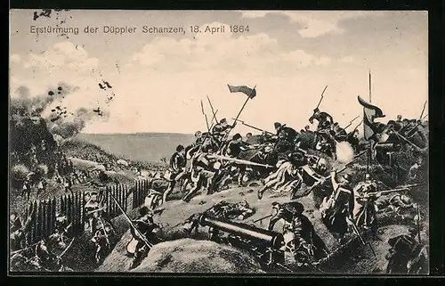 AK Duppler Schanzen, Eroberung 1864