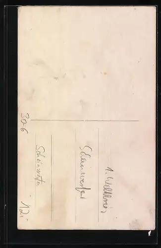 Foto-AK Scheinwerfer im Wald, 1. Weltkrieg