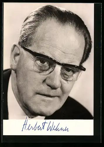 AK Porträt Herbert Wehner, Stellv. Vorsitzender d. SPD