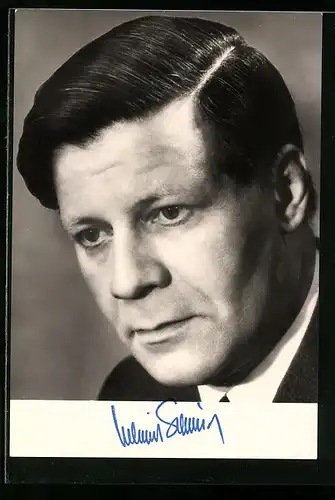 AK Portrait des Vorsitzenden der SPD-Bundestagsfraktion Helmut Schmidt