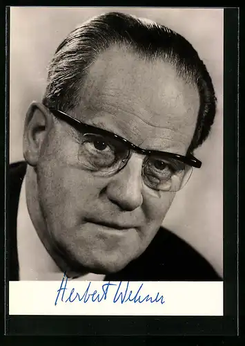 AK Porträt Herbert Wehner, Stellv. Vorsitzender d. SPD