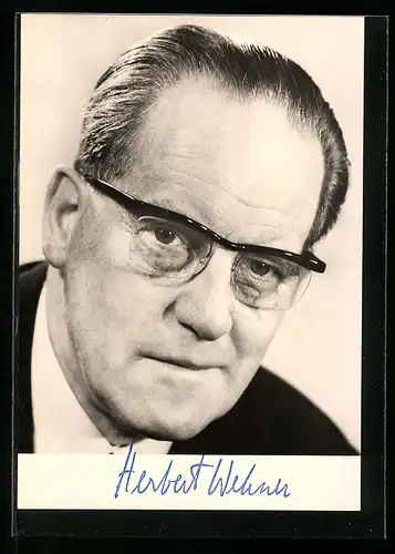AK Porträt Herbert Wehner, Stellv. Vorsitzender d. SPD