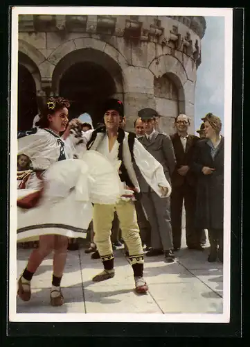 AK Ungarisches Tanzpaar, DDR-Propaganda